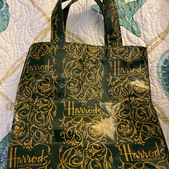 Final Sale!  Harrod’s Knightsbridge Waxed Mini Tote from London—NWOT! - Picture 6 of 6